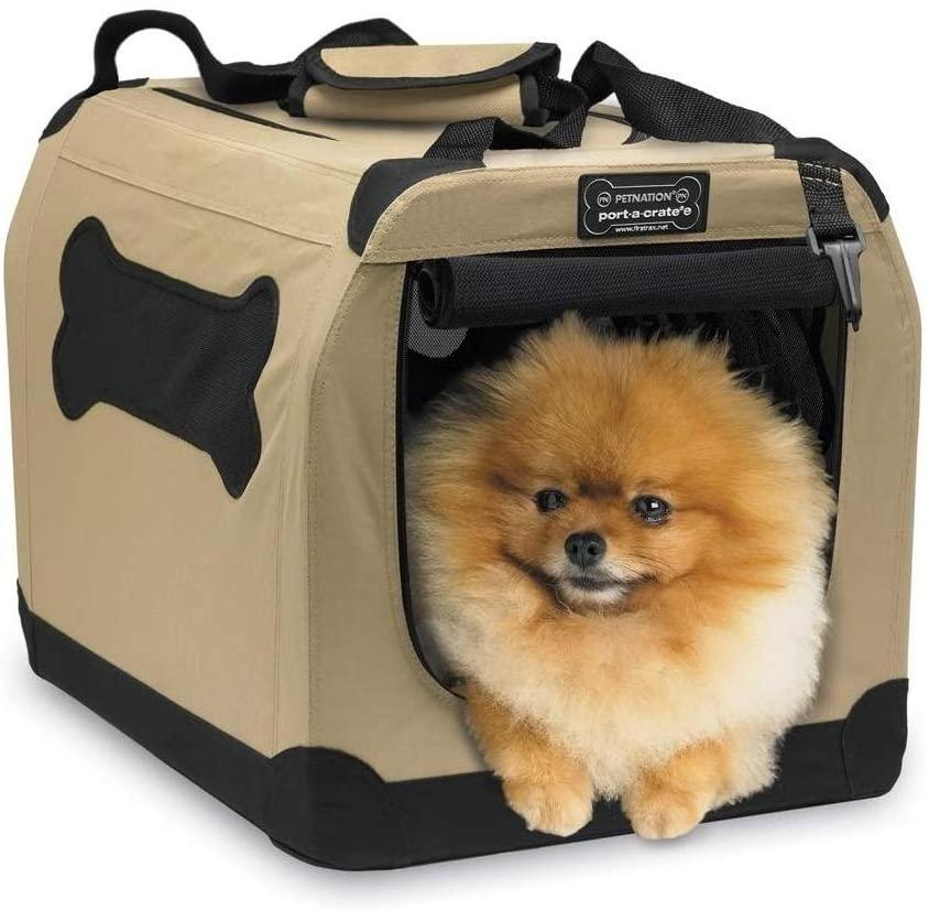 Collapsible Medium Dog Travel Crate, Portable Soft Dog Kennel Indoor, Pop Up Puppy Cat Crate