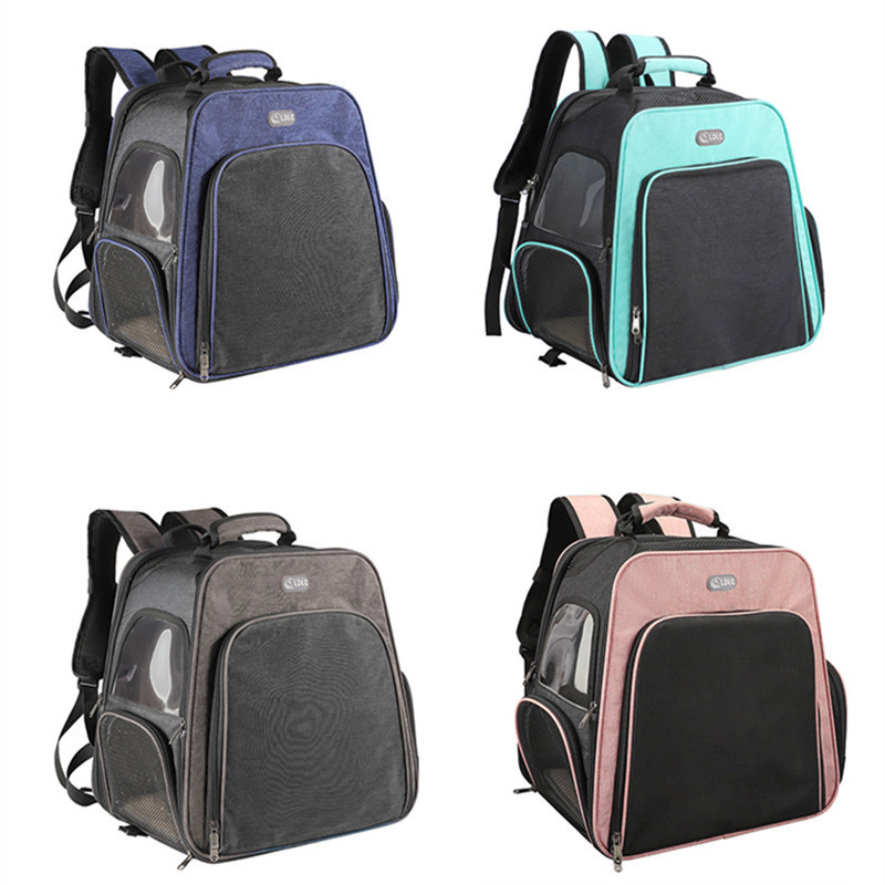 Dog Cat Carrier Draw-bar Box Pet Backpack Dual-use Travel Bags Breathable Mesh Small Dog Cat Chihuahua Carrier Outgoing Bag