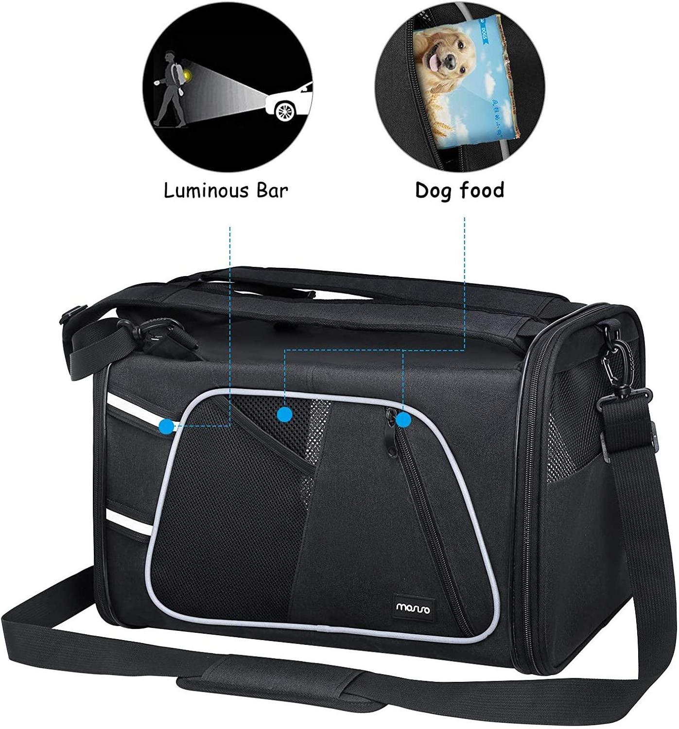 Dog Carriers Pet Carrier, Airline Approved Soft Pets Carry Bag, Puppies Carriers Bags Durable Breathable cats Travel Carrier