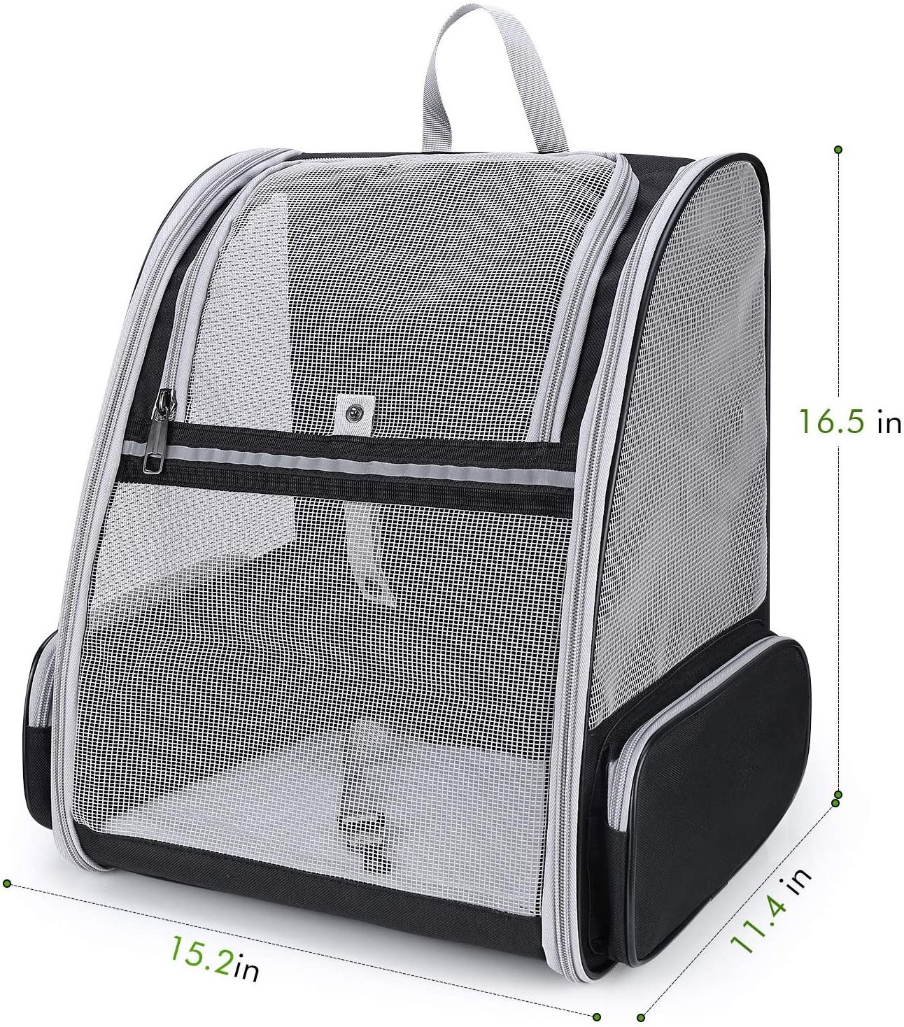 Breathable Pet Cat Carrier Backpack Large Cat Dogs Carrying Bag Folding Pet Chest Portableairline approved pet travel carrier