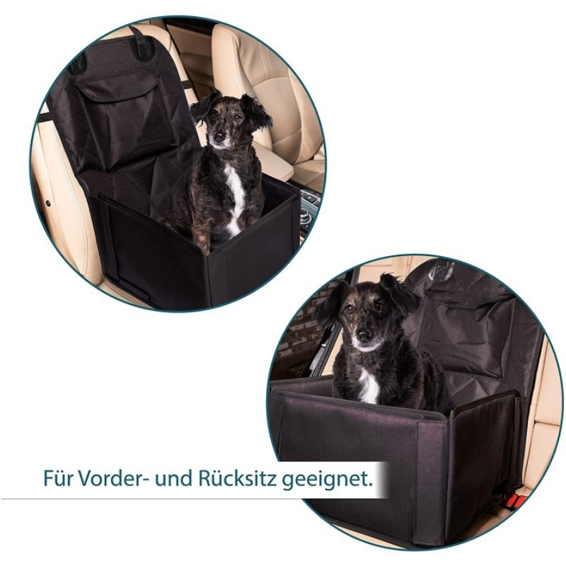 High-quality car dog seat for small to medium dogs, extra large bag - seat belt for front and back seat