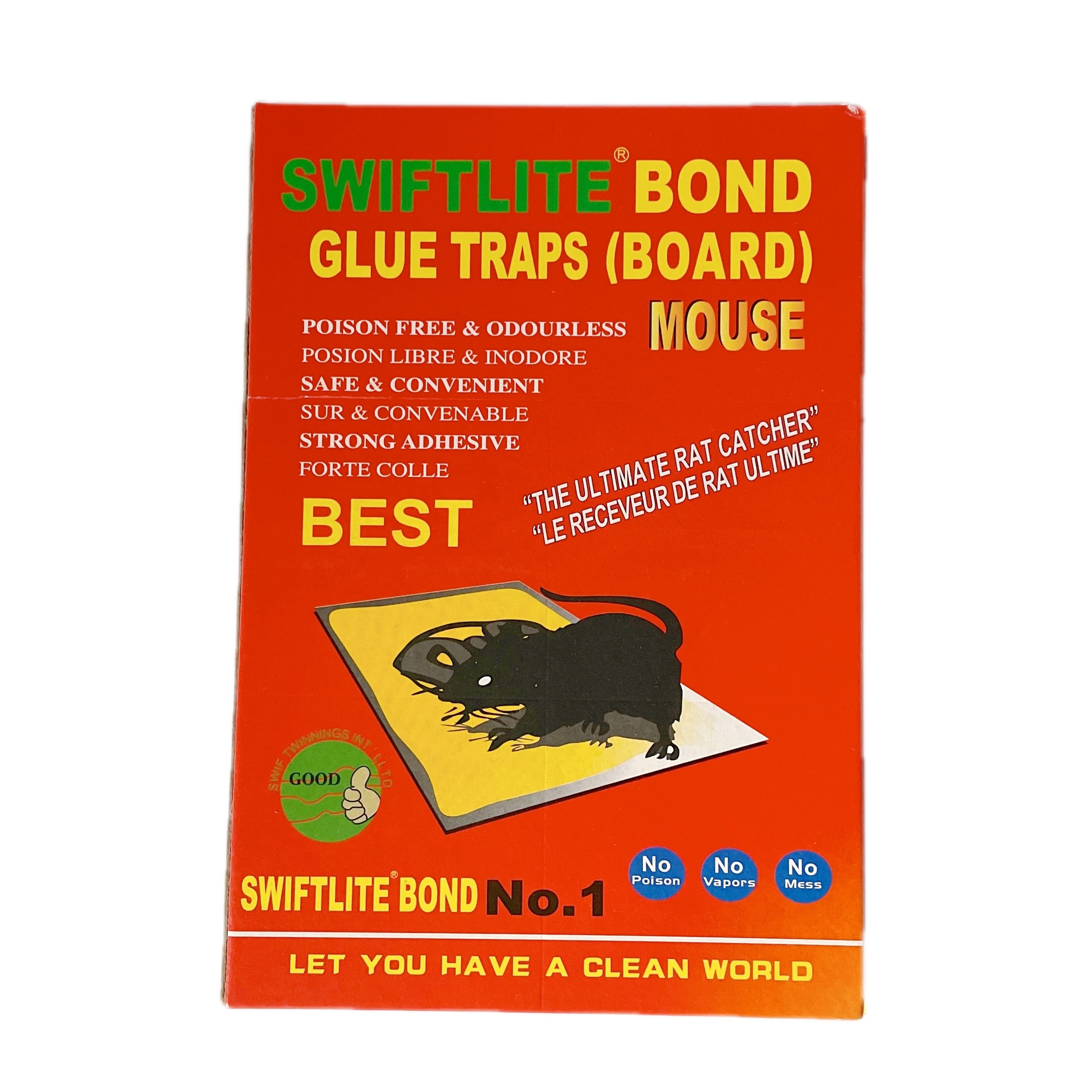 Hot Melt Adhesive Sticky Traps Rat Catcher Red Mouse Glue Board 19*13CM