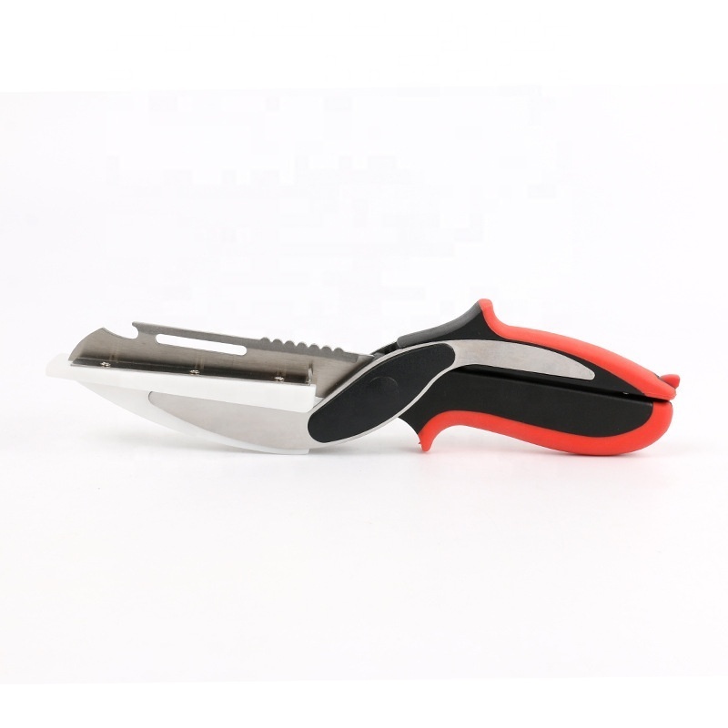 Cutter 2 IN 1 Kitchen Knife and Chopping Board Easy Cook Scissors Smart cutter scissors for kitchen