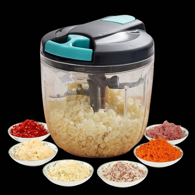 900ML Household Hand Mixer Dumpling Stuffing Shredder Household Hand-Pulled Pepper Chopper Vegetable Chopper