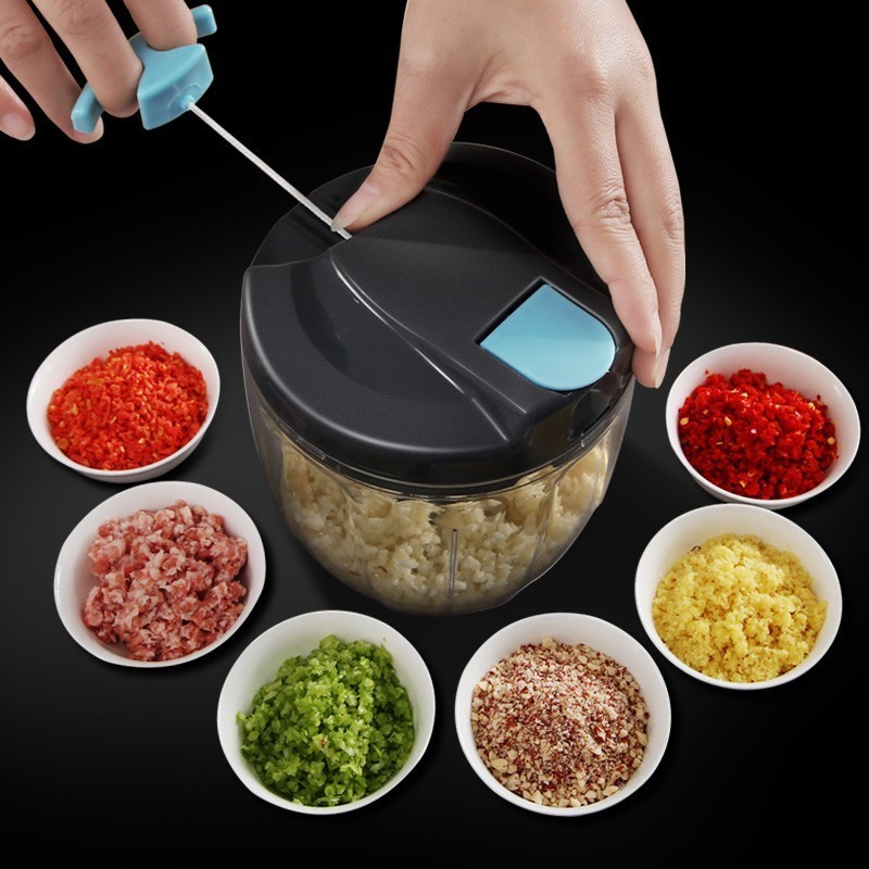 900ML Household Hand Mixer Dumpling Stuffing Shredder Household Hand-Pulled Pepper Chopper Vegetable Chopper