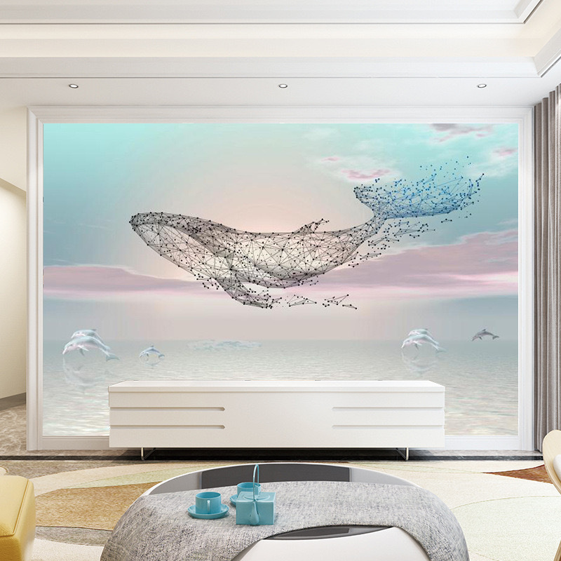 Modern 3d 5d 16d wall cloth children's room cartoon waterproof wallpaper children's baby bedroom decoration wall fabric