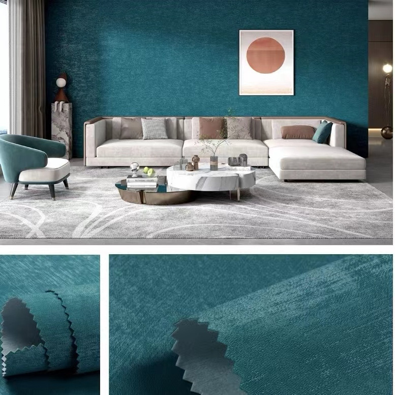 Modern TV background wall covering bedroom dining room sofa background wall fabric bedroom bedside wallpaper