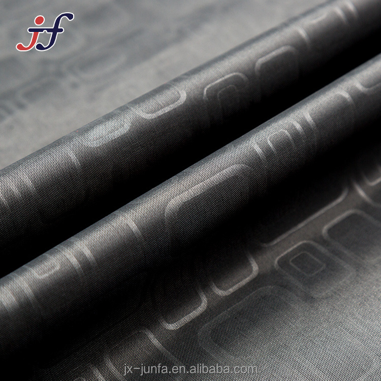 100% Polyester PA Coated Woven 190T Taffeta Embossed Fabric for Bag Lining