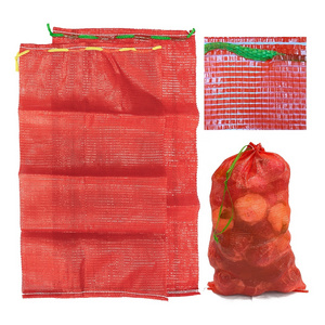 Wholesale Custom Recycle Plastic Net Sack Onion Potato Vegetable Packaging PP Tubular Leno Mesh Bag