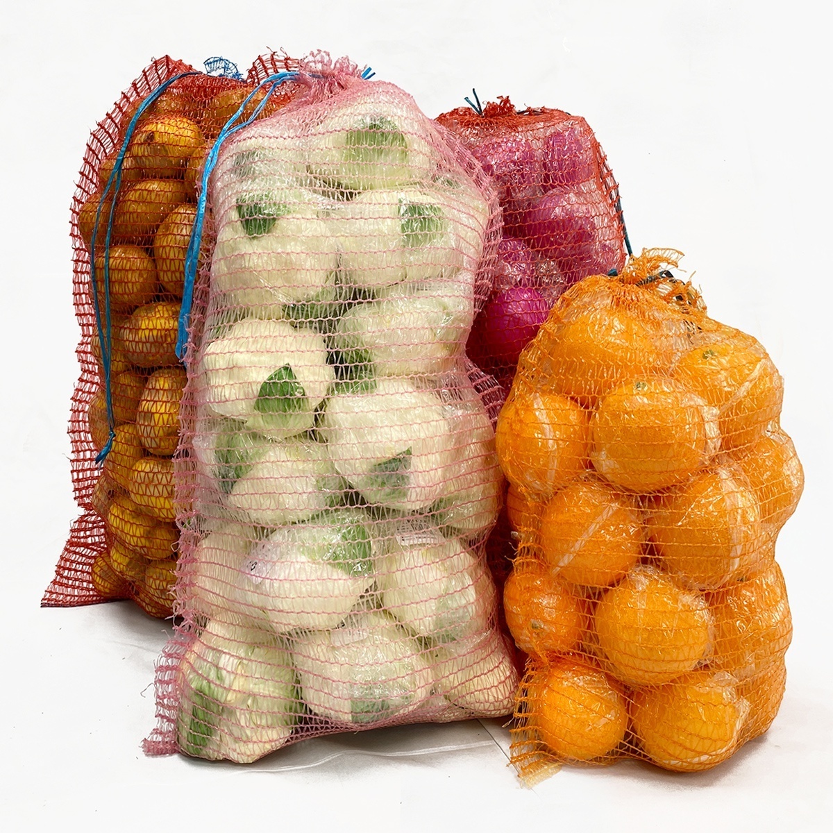 Customized 40*60 Potato Onion Lemon Packing Raschel Net Mesh Bag For Vegetables