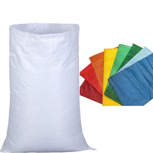 Flour Rice Sand Grain Feed Bag 10KG 25KG 50KG Packaging Bags Poly PP Woven Bag For Feed Chemical Fertilizer