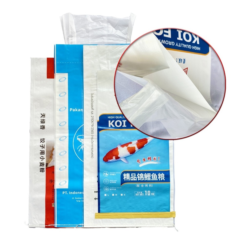 Hot Sale 15KG 25KG 50KG BOPP Laminated Polypropylene Woven Sack For Dog Chick Cat Feed Packaging