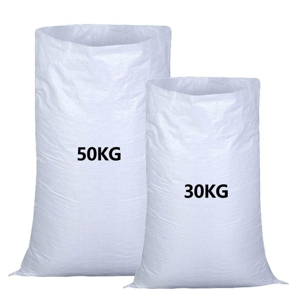 Flour Rice Sand Grain Feed Bag 10KG 25KG 50KG Packaging Bags Poly PP Woven Bag For Feed Chemical Fertilizer