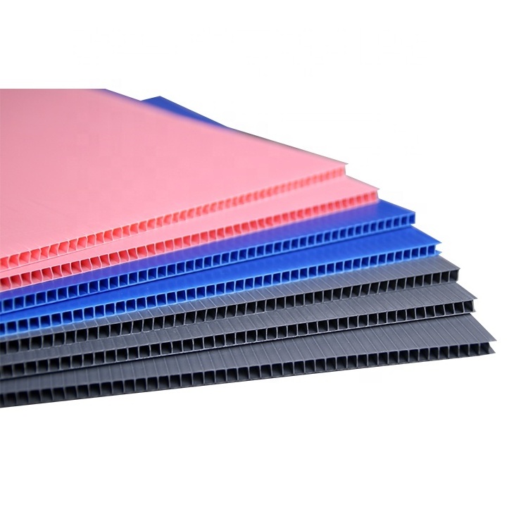 plastic pp corrugated corflute board polypropylene material correx 4x8 hollow sheet 4mm corrug panel manufacturer of best price