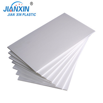 6mm transparent pp plastic corrugated corflute sheet polypropylene material corrug price board hollow correx panel manufacturer