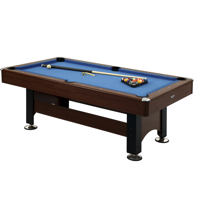 Top Quality Russian Design Blue Felt MDF PVC Out Door 7FT Snooker Billiard Table For Sale