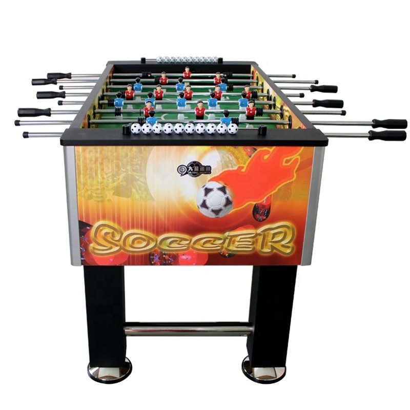 Family Game Room Standard Size Futbolin Table Engineer Wood Multi Color Soccer Table Game