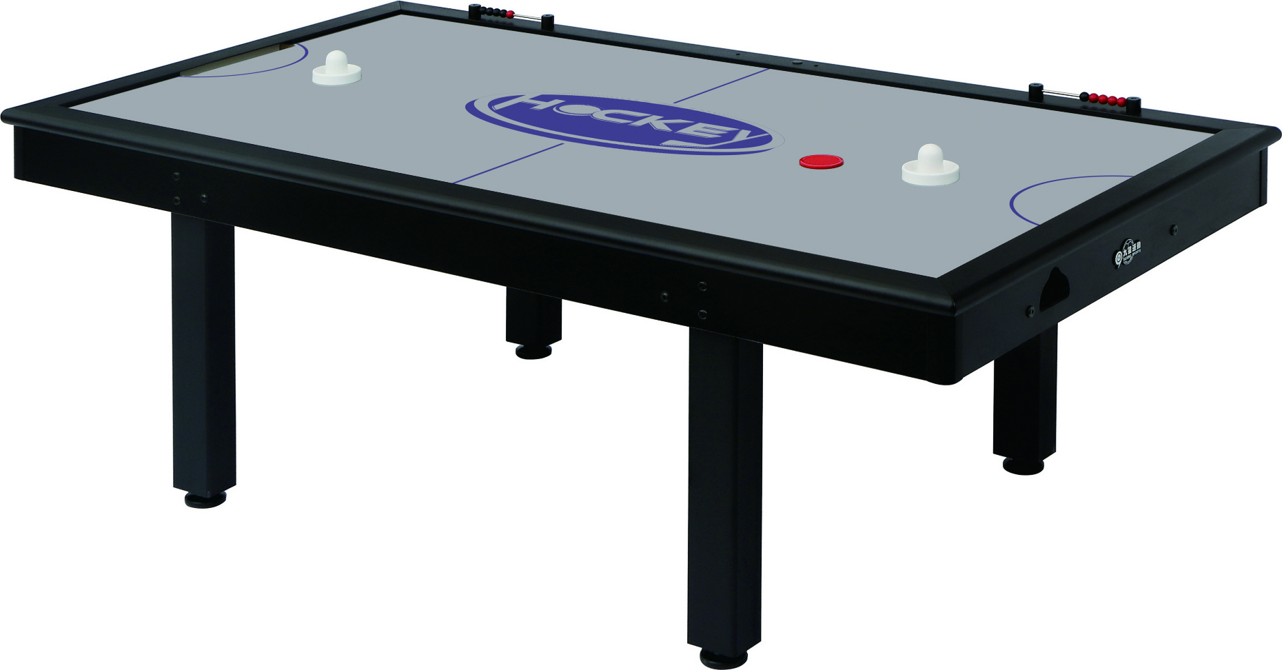 Powered Air Hockey Table Indoor Hockey Table Sports Gaming Set w/2 Pucks, 2 Pushers Home Game Room