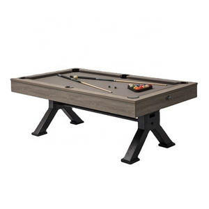 Indoor Billiard Game Use Metal Leg Solid Engineer Wood 7ft Pool Billiard Table Russian Pyramid