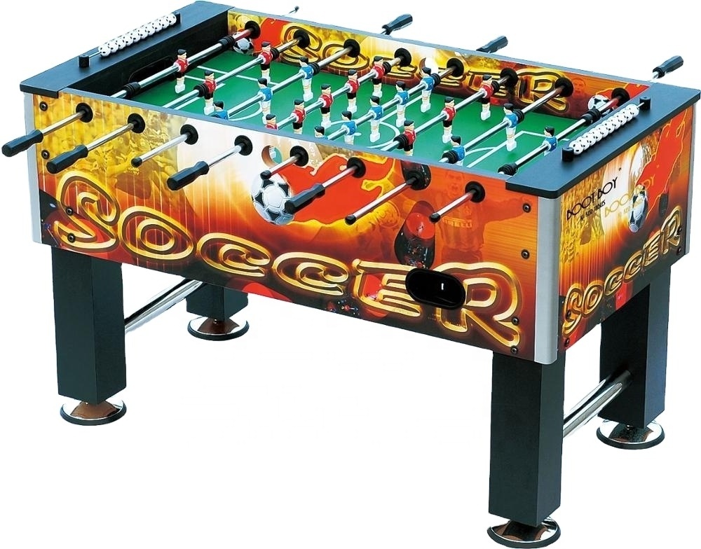 Family Game Room Standard Size Futbolin Table Engineer Wood Multi Color Soccer Table Game