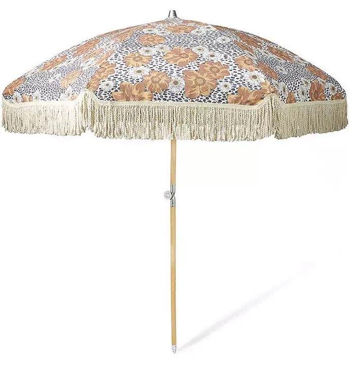 New design outdoor furniture waterproof   Outdoor Tassel Umbrella Push Button Tilt beach umbrella  parasol