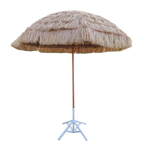 High Quality parasol umbrellas outdoor Beach Umbrella Thatch Roof Waterproof Straw Umbrella With Tilt