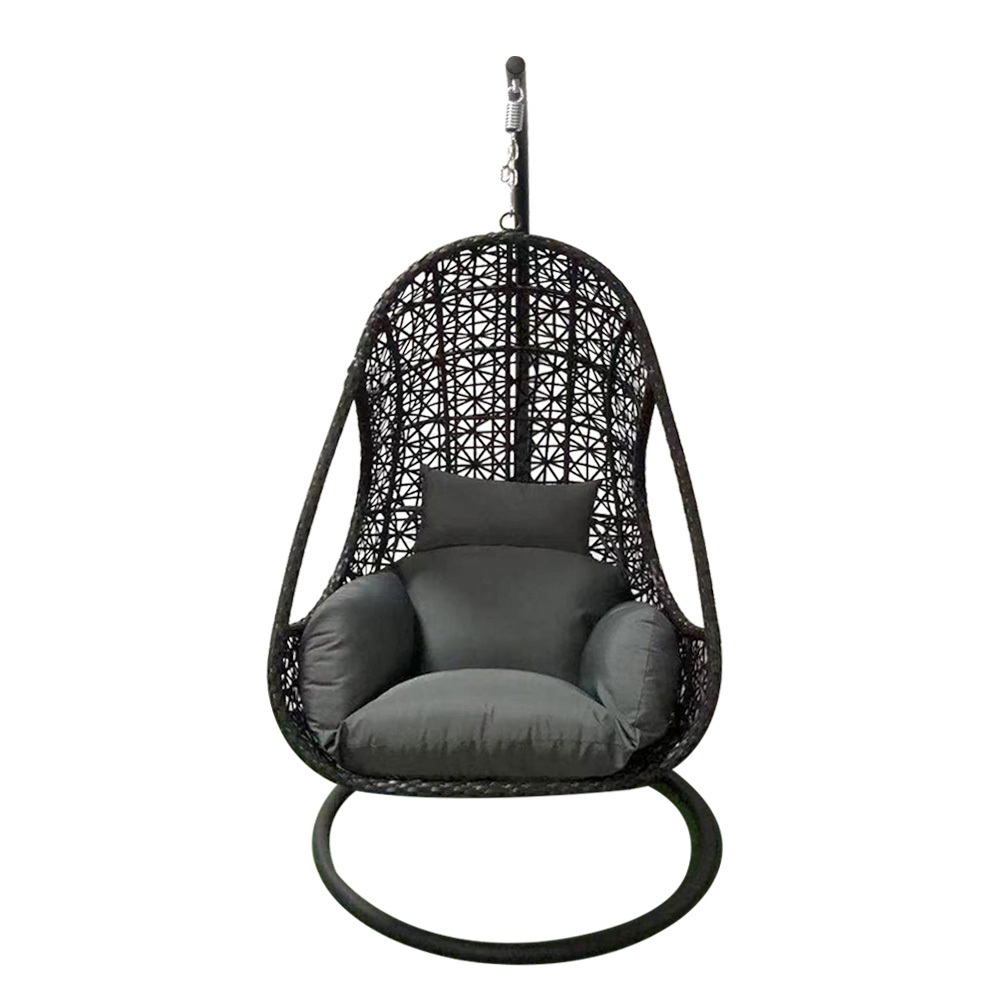 luxury hanging chair patio PE rattan swing PE wicker swing hammock chair indoor and outdoor garden furniture