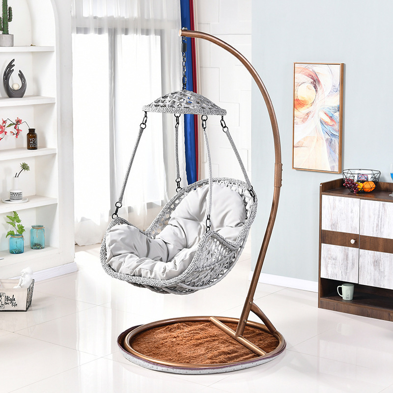 Hanging chair bedroom girl small family balcony lazy comfortable dormitory net red single hanging basket chair indoor swing