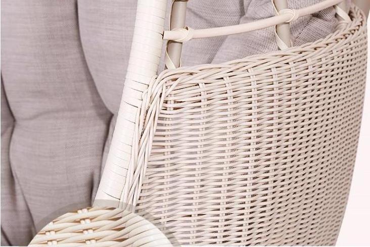 Casual hanging basket rattan chair adult indoor swing Nordic outdoor balcony rattan woven lazy hanging chair