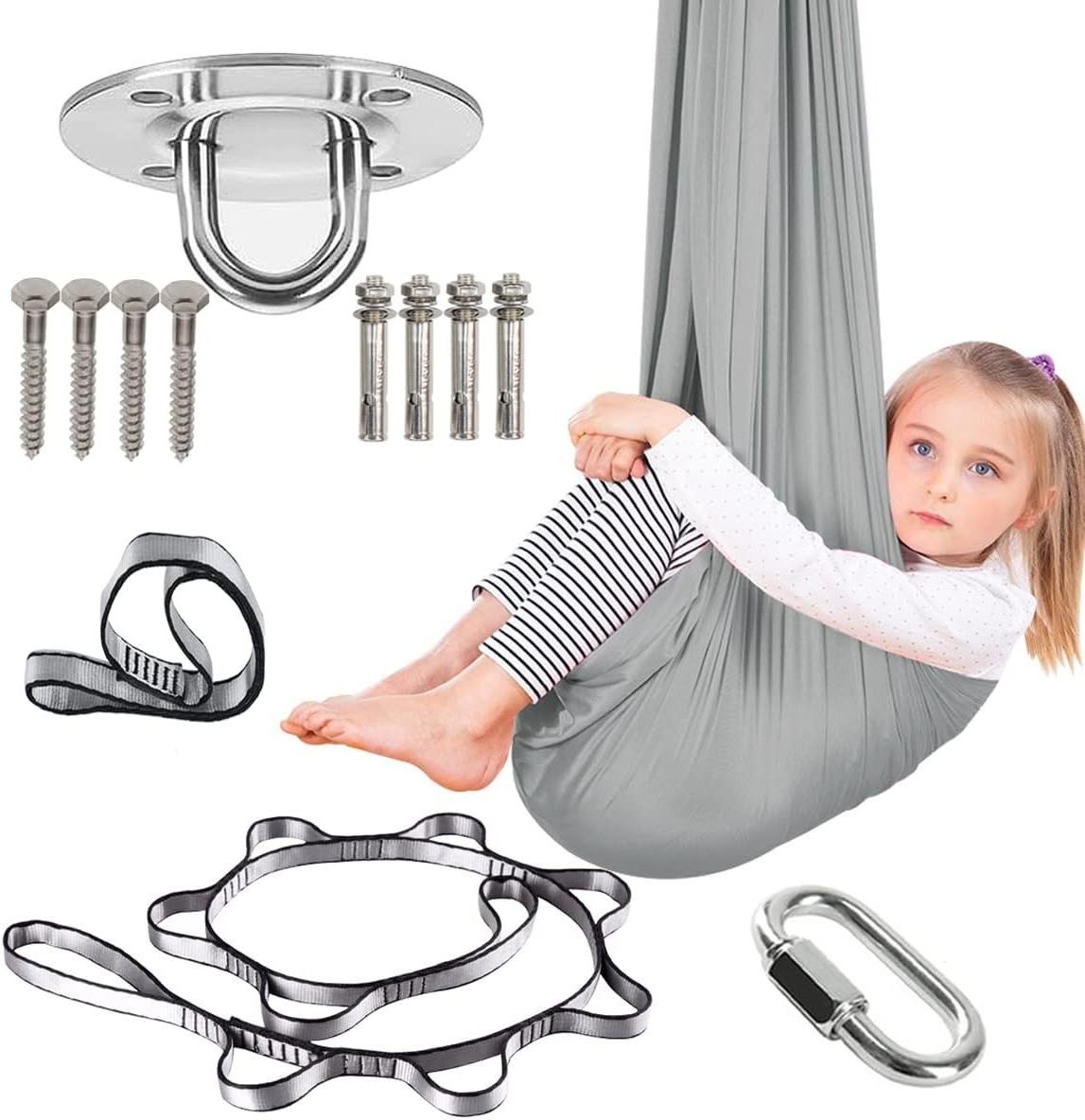 Sensory Therapy Swing Indoor Outdoor Kids Swing Adjustable Hammock Sensory Swing For Kids With Autism