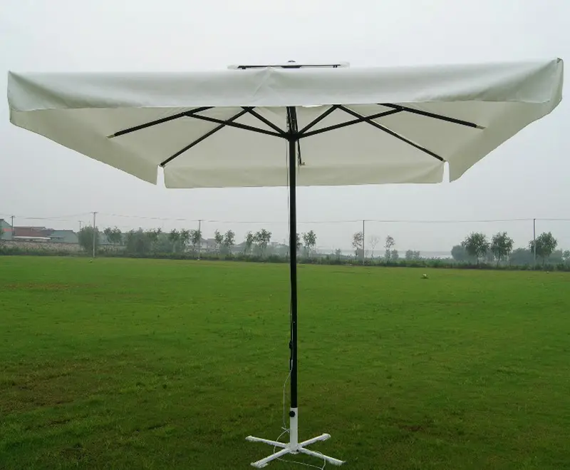 2.5M*2.5M 3M*3M 4M*4M Square Garden Outdoor Umbrella Patio Market Restaurant Waterproof Aluminum Milan Parasol Umbrellas Outdoor