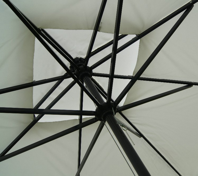 2.5M*2.5M 3M*3M 4M*4M Square Garden Outdoor Umbrella Patio Market Restaurant Waterproof Aluminum Milan Parasol Umbrellas Outdoor