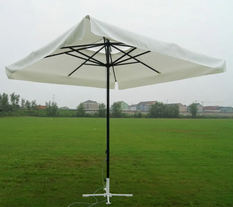 2.5M*2.5M 3M*3M 4M*4M Square Garden Outdoor Umbrella Patio Market Restaurant Waterproof Aluminum Milan Parasol Umbrellas Outdoor