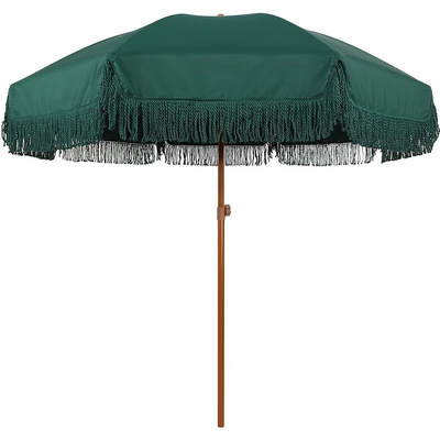 UV Protection Tassel Outdoor Umbrella Patio For Parasol Umbrellas Outdoor Sunshade Tassel Umbrella