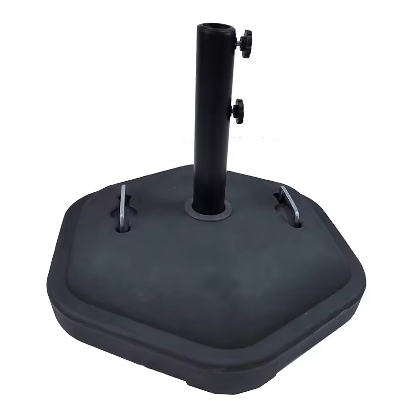 Black Heavy Duty Market Stand Outdoor Patio Wholesale Concrete Cement Sun Umbrella Base Durable Stand Base