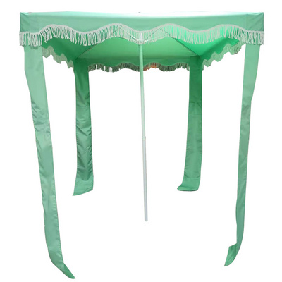 180G Polyester Beach Umbrella Outdoor Uv50+ Beach Tent Sun Shelter Pop Up Outdoor Cool Beach Umbrella Cabana