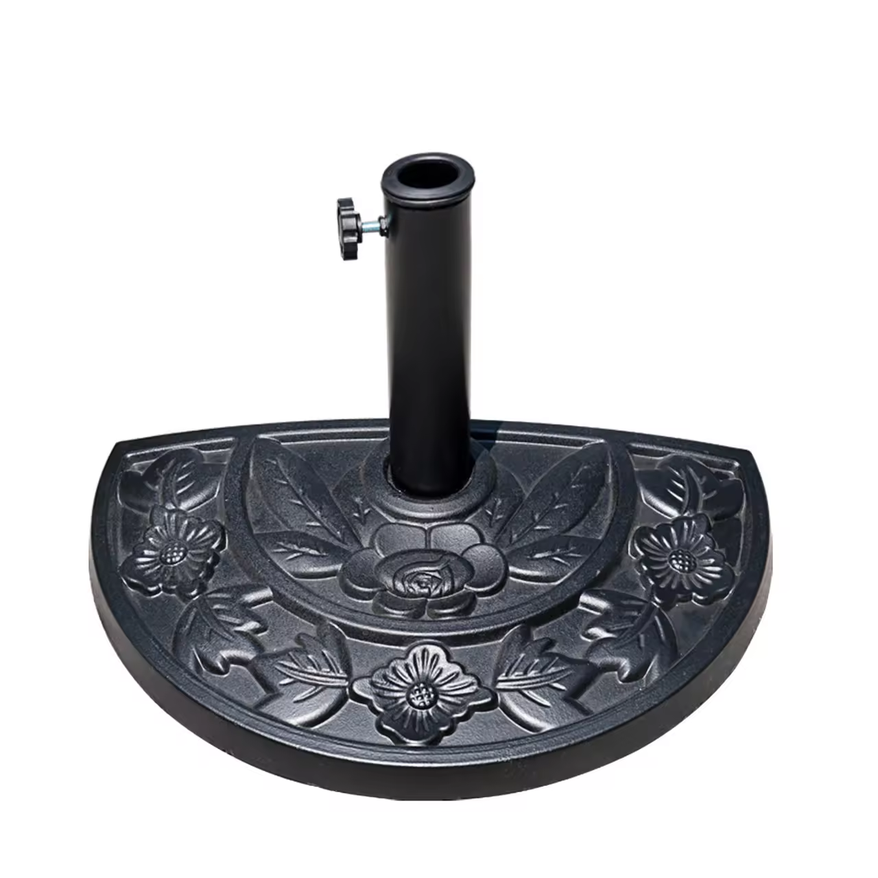 Pole 38mm 48mm Half Rose Pattern Umbrella Base Accessories Cement Bases Parasol Base for Garden