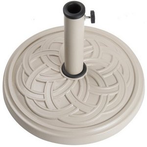 White High Quality 12KG Plastic Cement Filled Weight Base For Umbrella Parasols Base Outdoor Umbrella Patio Base