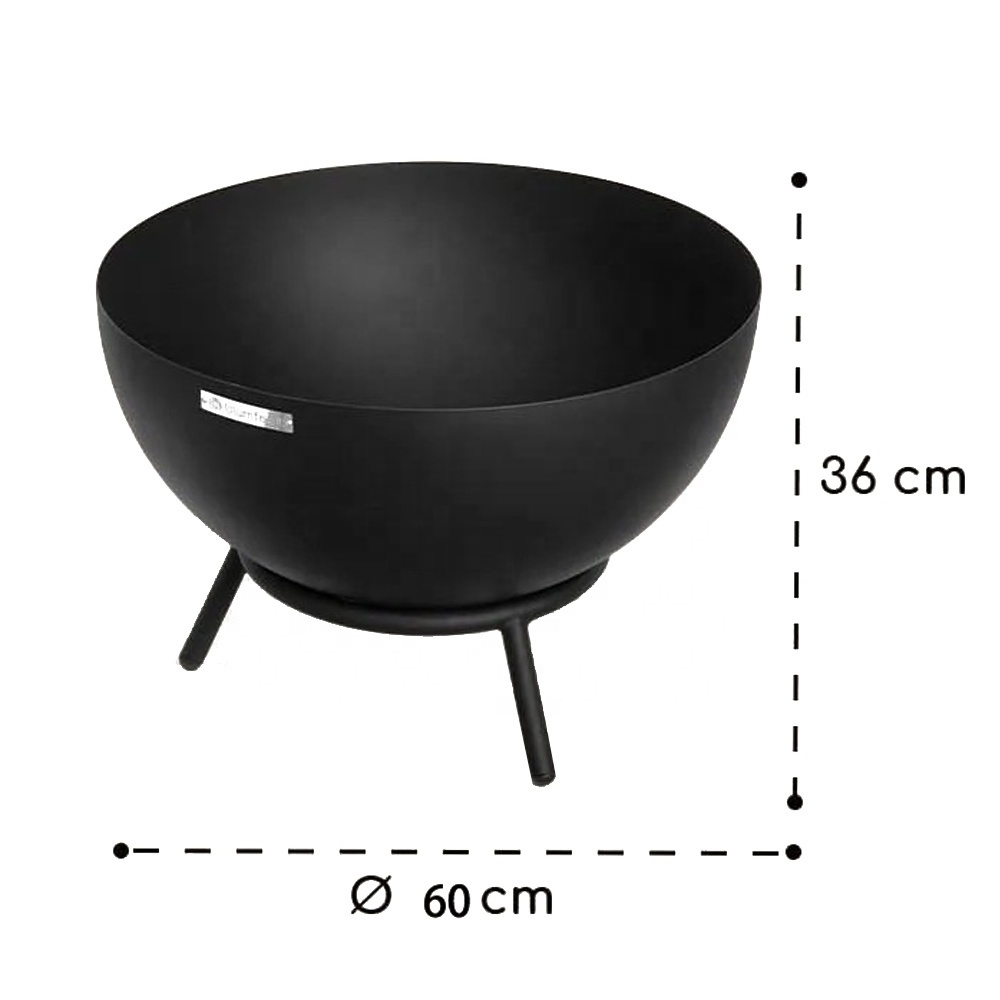 Outdoor Steel Blazing Sphere Wood Burning Patio Heater Garden Fire Pit Open Side Fire Pit Ball for Camping or Backyard