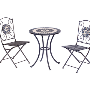 Simple innovative products 3 pcs terra cotta folding bistro set of garden set