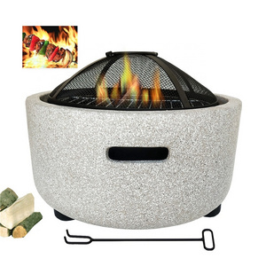 MGO Bohemian outdoor garden fire pit wood burning stove fire bowl portable camping fire pit