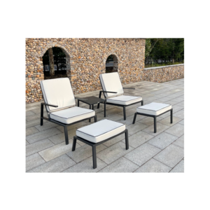 outdoor metal bistro Steel 5pcs chatting set coffee dining leisure home hotel swimming pool patio garden furniture