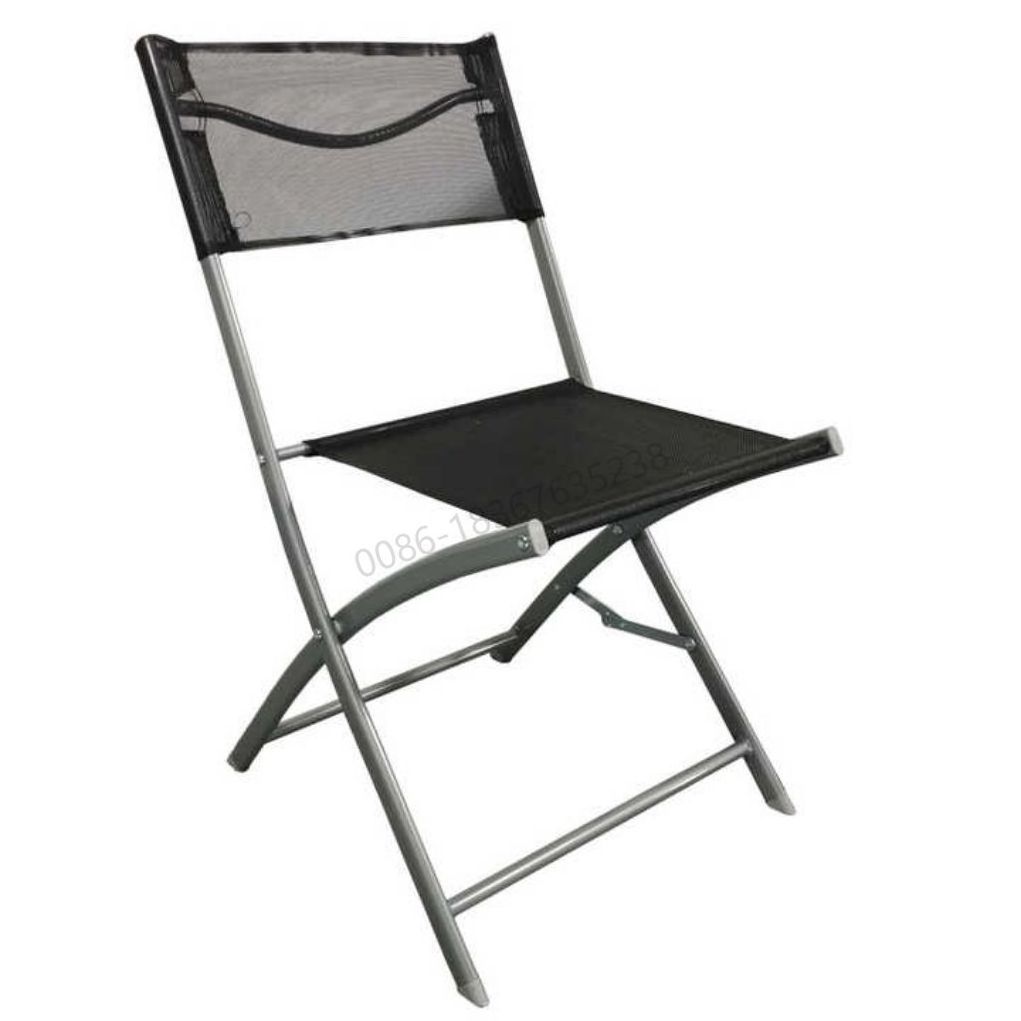 3 pieces patio aluminum garden outdoor furniture textilene leisure casual folding dining chair set