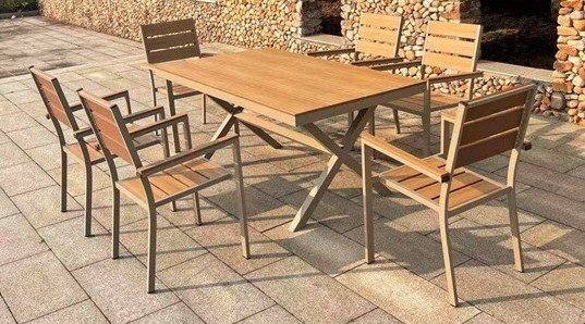 luxury high quality 5 pcs aluminum outdoor garden dinning set garden sets 1 table and 4 chairs KD struciton leisure furniture