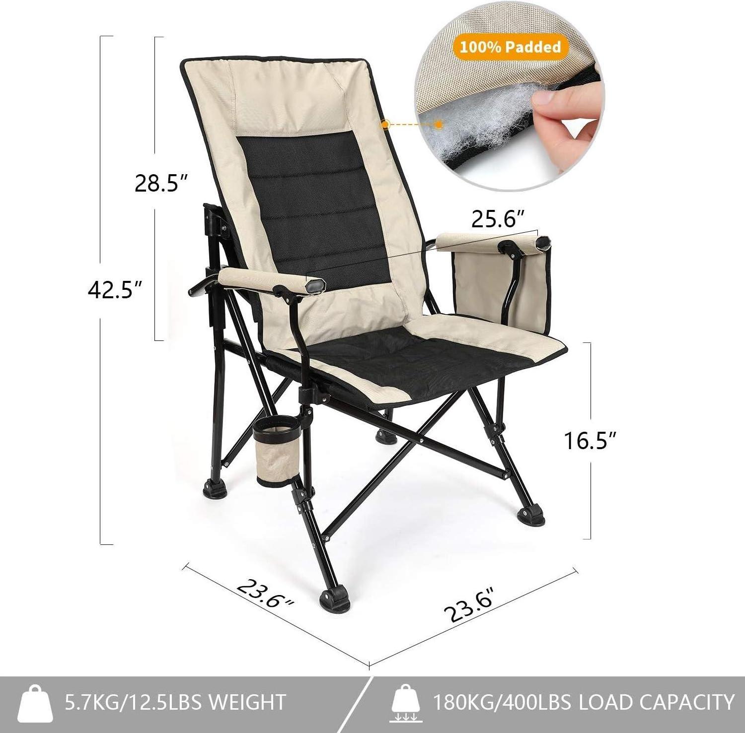 Camping Chairs for Heavy People, Loveseat Outdoor Double Oversized Camping Chairs with Extra Wide Seats for Adults