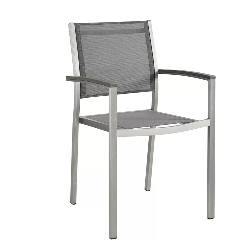 2 Sets stacking garden chair Outdoor Garden furniture aluminum frame Leisure Patio comfortable sling back