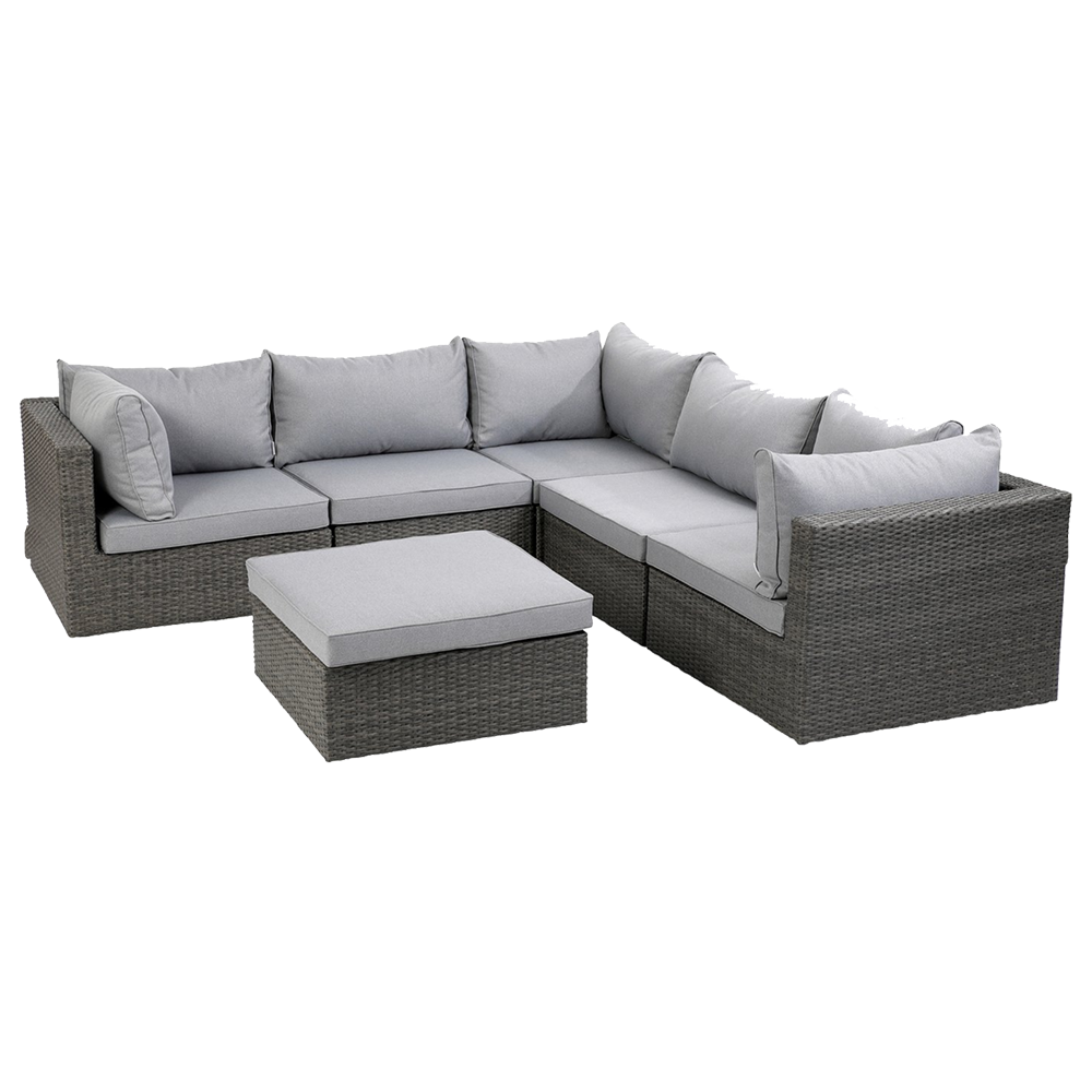 Hot selling Gray Office Rattan Wicker Garden Sectional Leisure Ways Outdoor Luxury Sofa Furniture