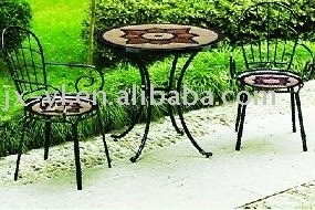 bistro table and chair mosaic tile bistro table garden furniture mosaic table and chair