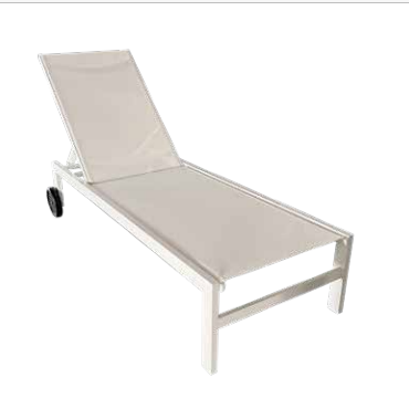 hot sales aluminium chaise lounge outdoor HDPE wood side table pool lounge chair sun lounger chair