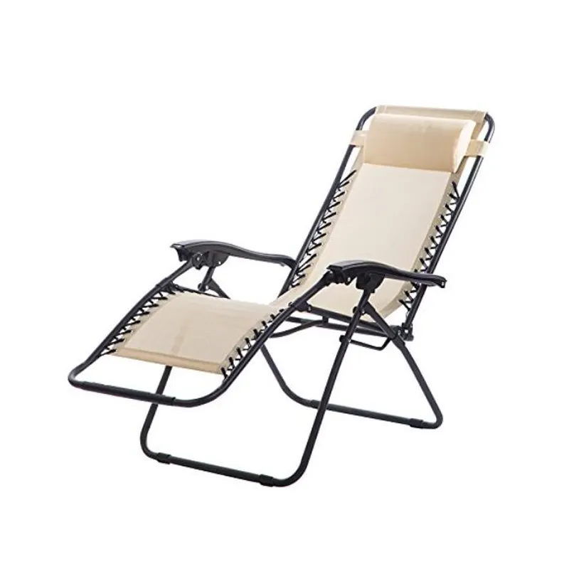 Outdoor Furniture Folding Zero Gravity Single Sleeping Recliner Lounge Camping Fishing Beach Chair , pack of 2